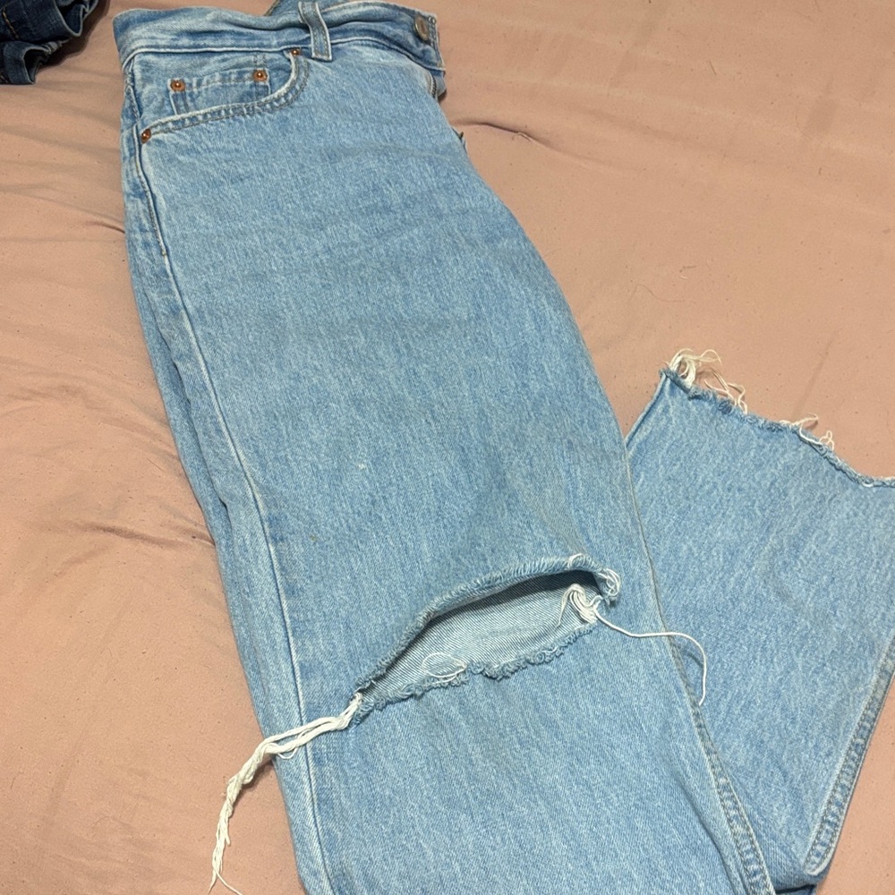 Levi's Light Blue Straight Leg Jeans